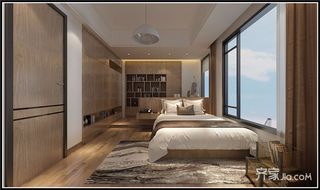 125平新中式风格卧室装修效果图