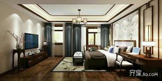 中式风格别墅卧室装修设计效果图