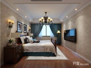 130平美式风格三居卧室装修效果图