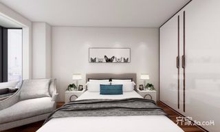 极简现代风格三居室装修卧室效果图