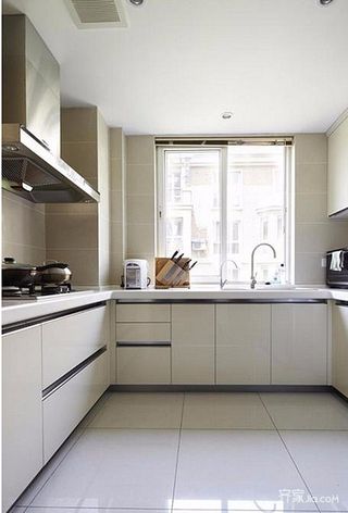 90平现代简约两居装修厨房设计图