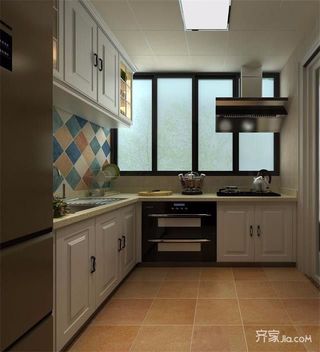 120平中式风格三居厨房装修效果图