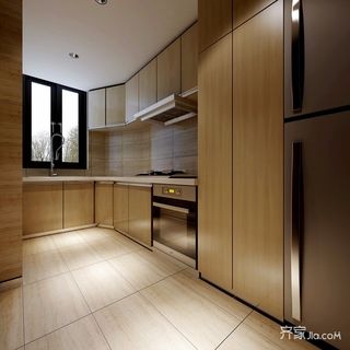 128平中式风格二居厨房装修效果图