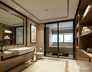 新中式风格别墅装修卫生间设计图