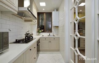 140㎡三居室美式风格厨房装修效果图