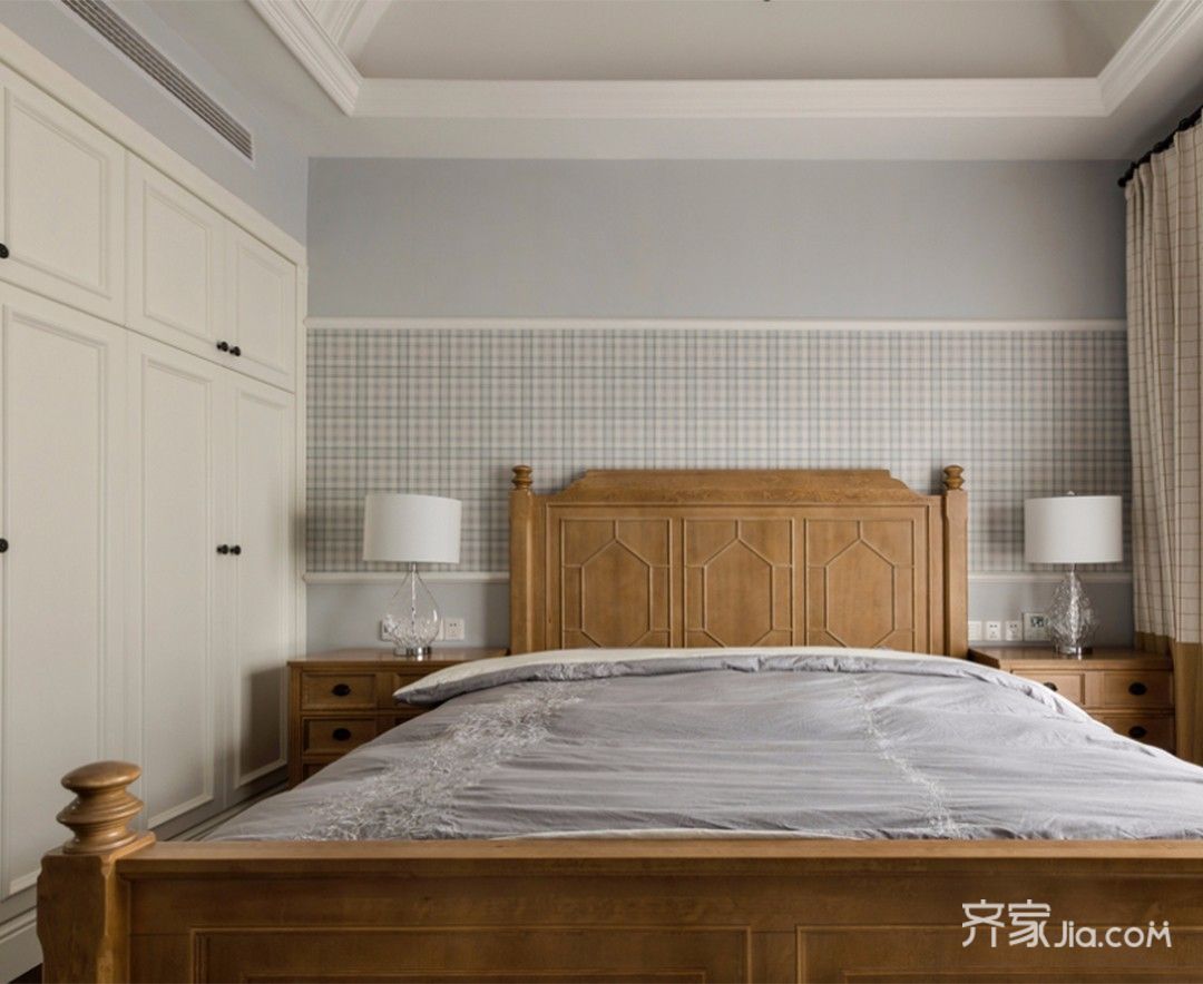 100平经典美式卧室装修效果图