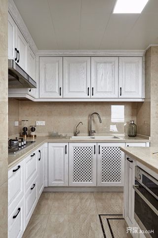 美式110平米装修设计厨房装潢图