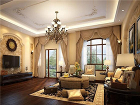 美式客厅装修效果图大全  唯美浪漫的美式客厅装修案例