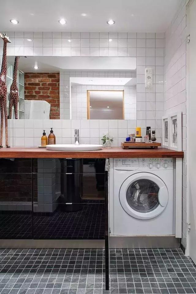 卫生间这样设计，家里洗衣机放置就不是问题！大小户型都适合哦！