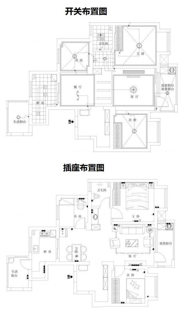 最全3室2厅新房插座布局，这么走心的干货，只能收藏