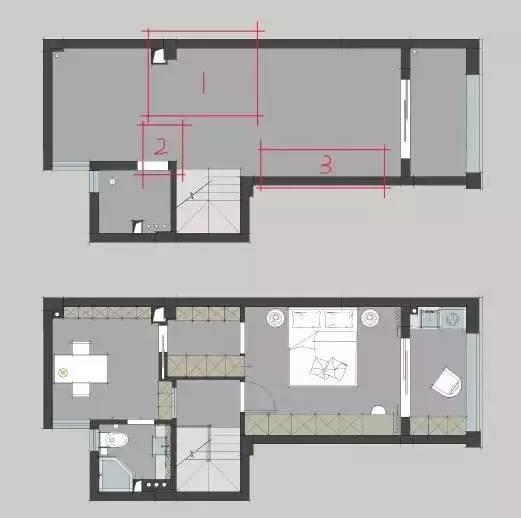 115㎡北欧风复式loft，儿童房是游戏室也是健身房！