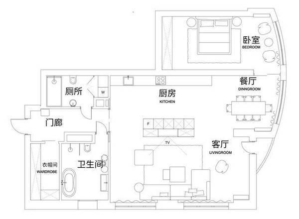 91平超现代一居公寓，设计太潮了