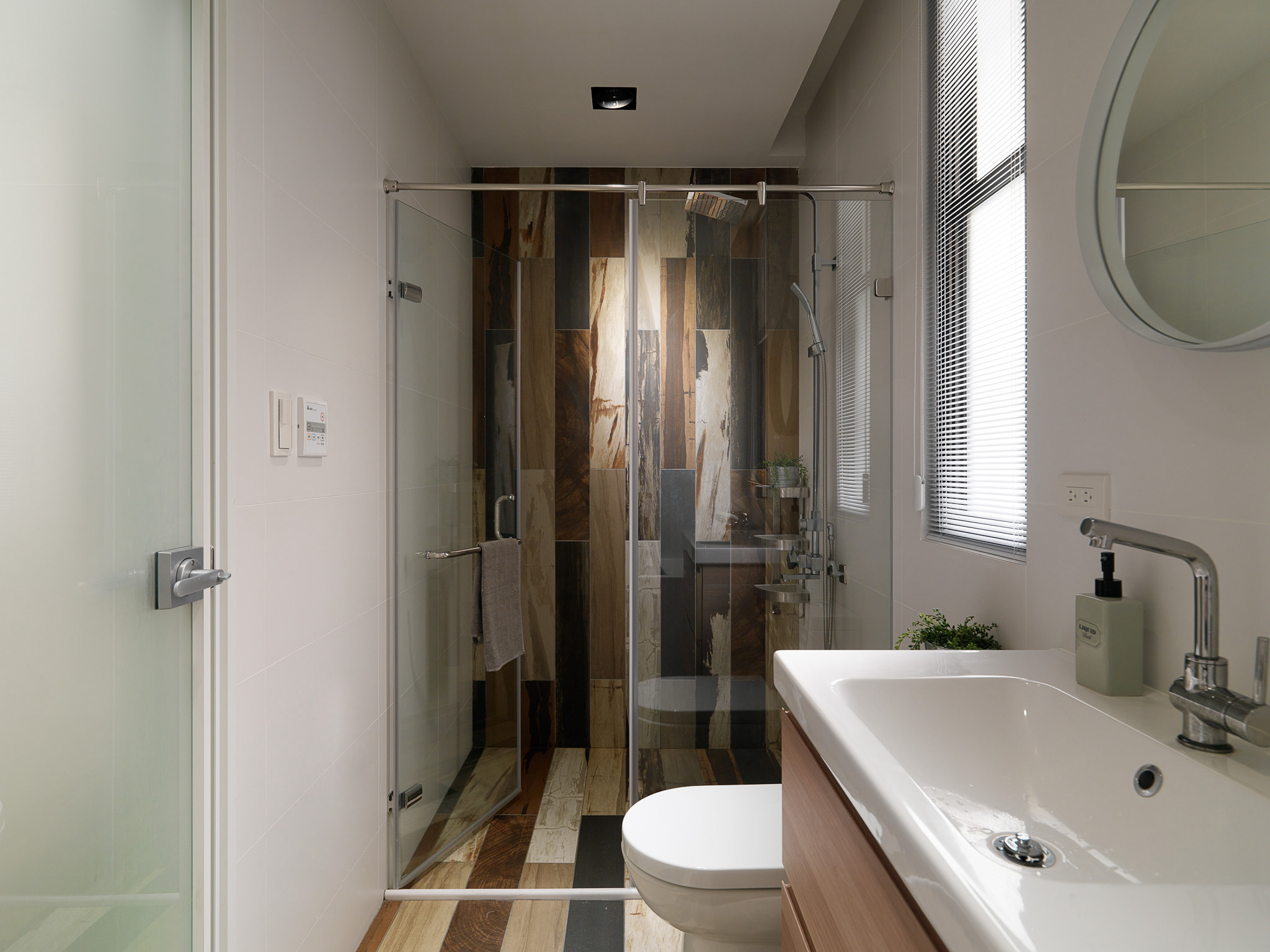 112平北欧风公寓装修淋浴房设计图