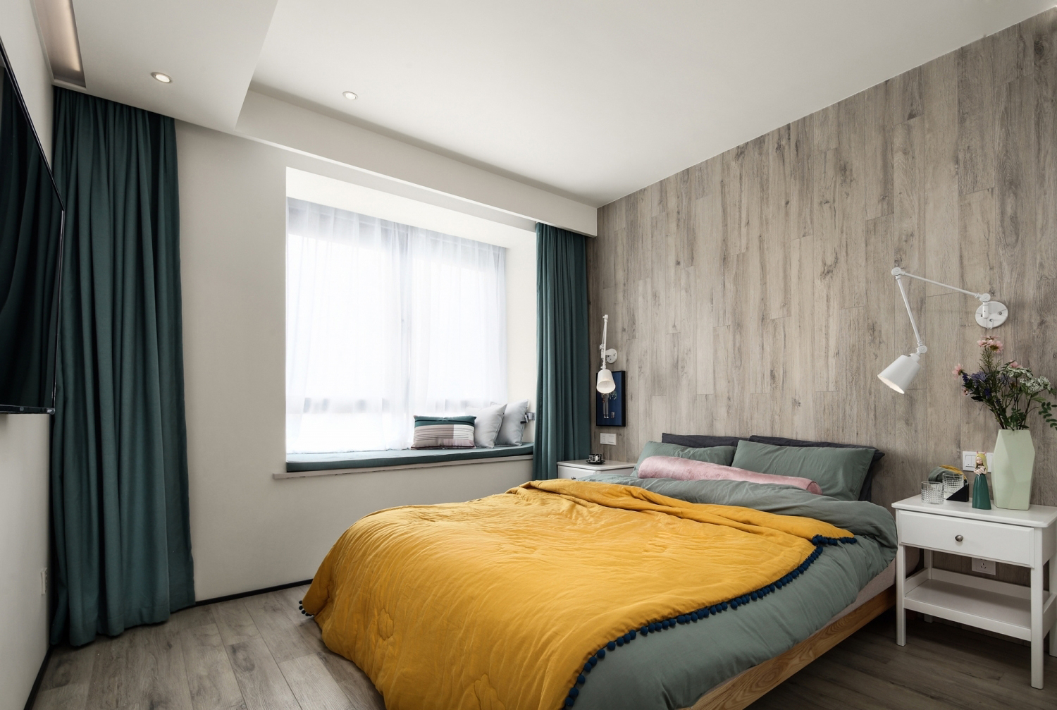 北欧风格三居之家卧室装修效果图