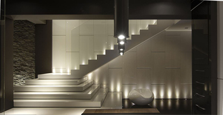 现代风格复式别墅装修楼梯设计图