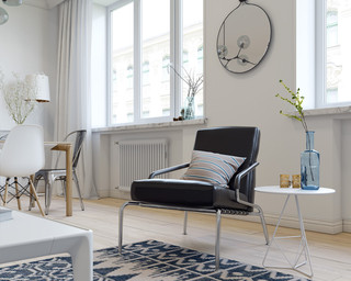小户型一居室北欧风装修单人椅设计图