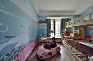 新中式风格三居室儿童房装修效果图