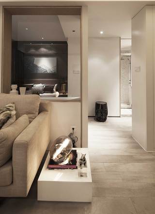 现代北欧风格二居装修沙发一角