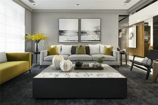 150㎡现代风格四居装修沙发设计图