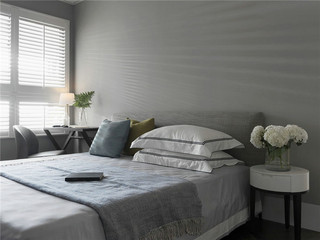 170平现代风格三居装修卧室布置图