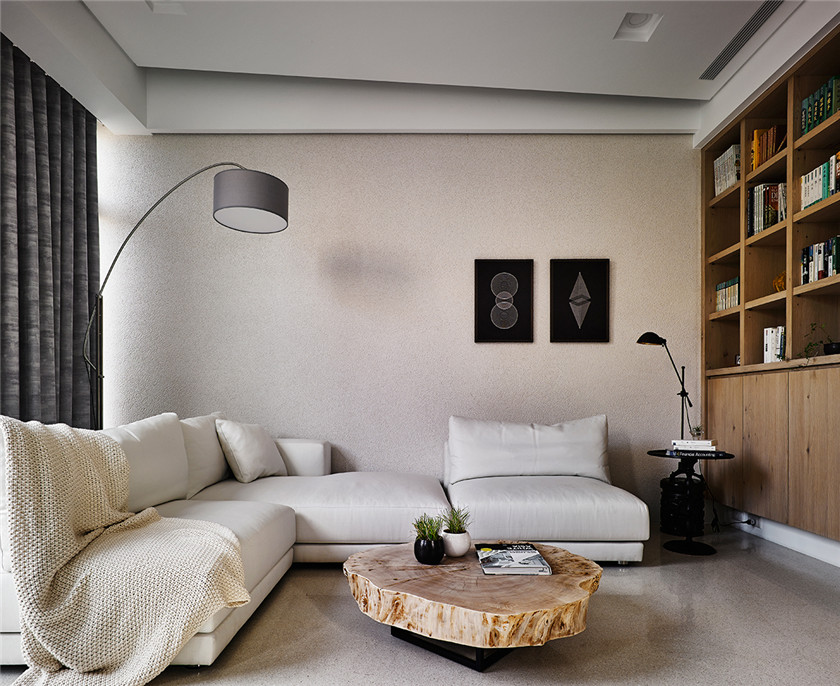 日式风格别墅装修沙发背景墙效果图