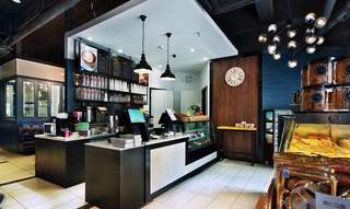 咖啡厅收银台装修设计效果图