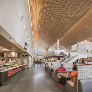 现代简约大学食堂设计效果图