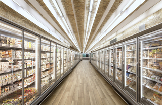 超市食品冷藏区设计图