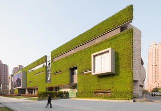 上海自然博物馆绿植立面墙设计图
