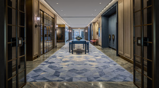 中式风星级酒店走廊设计图