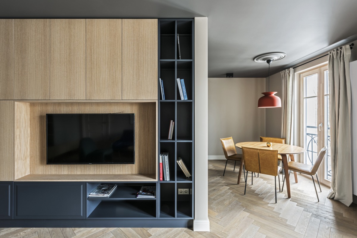 现代风格公寓电视柜装修设计效果图