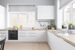 北欧简约风格公寓厨房装修效果图