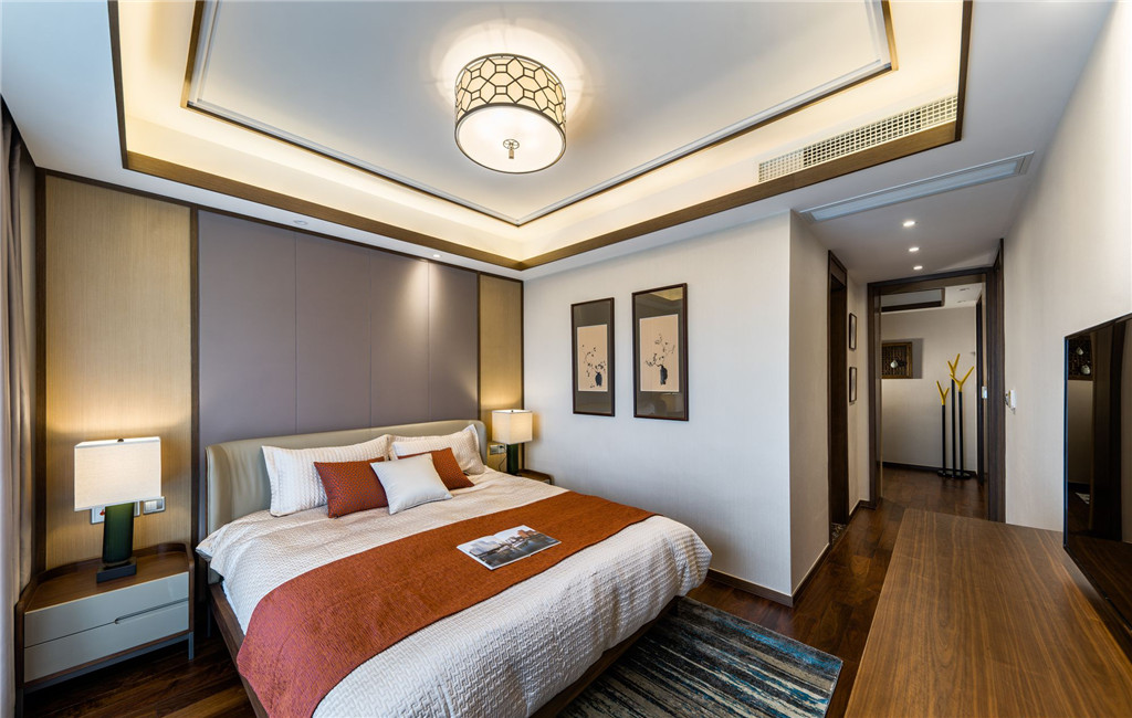 新中式风格四房卧室装修效果图