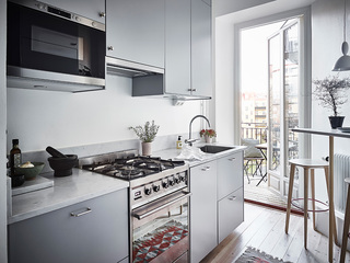 北欧风小户型公寓厨房装修效果图