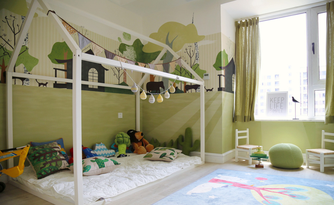 简约北欧风格儿童房装修效果图