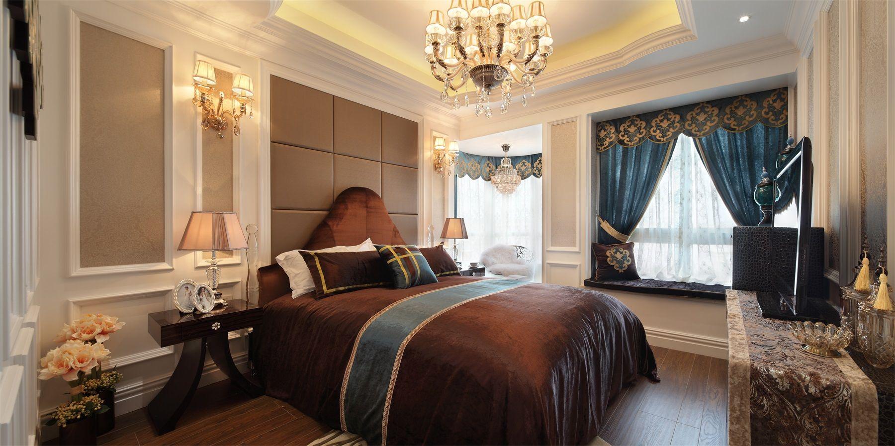 法式风格别墅卧室装修设计效果图