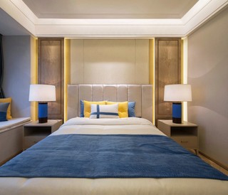 大户型新中式样板房卧室装修搭配图