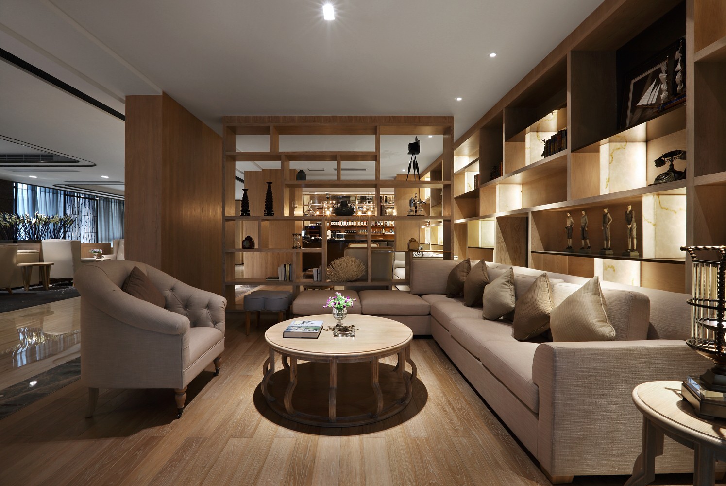 精良机械集团商务洽谈区施工方案效果图三