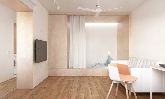 30平米单身公寓设计