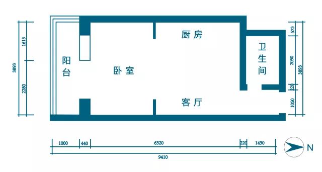 28㎡北歐風單身公寓軟裝色彩點綴空間簡約卻很溫馨