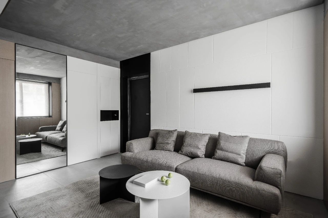 现代简约二居室沙发墙装修效果图