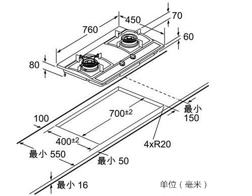 煤氣灶的尺寸一般是多少