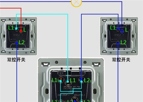 从主线接灯和开关图解图片